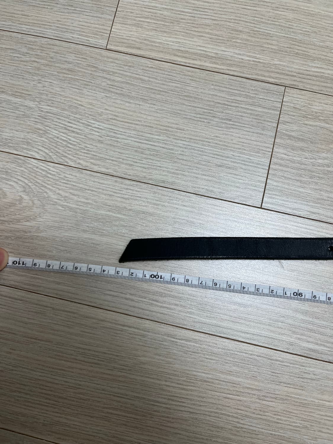핸더스킴 가죽 벨트 (검정, 110cm) 상품이미지5