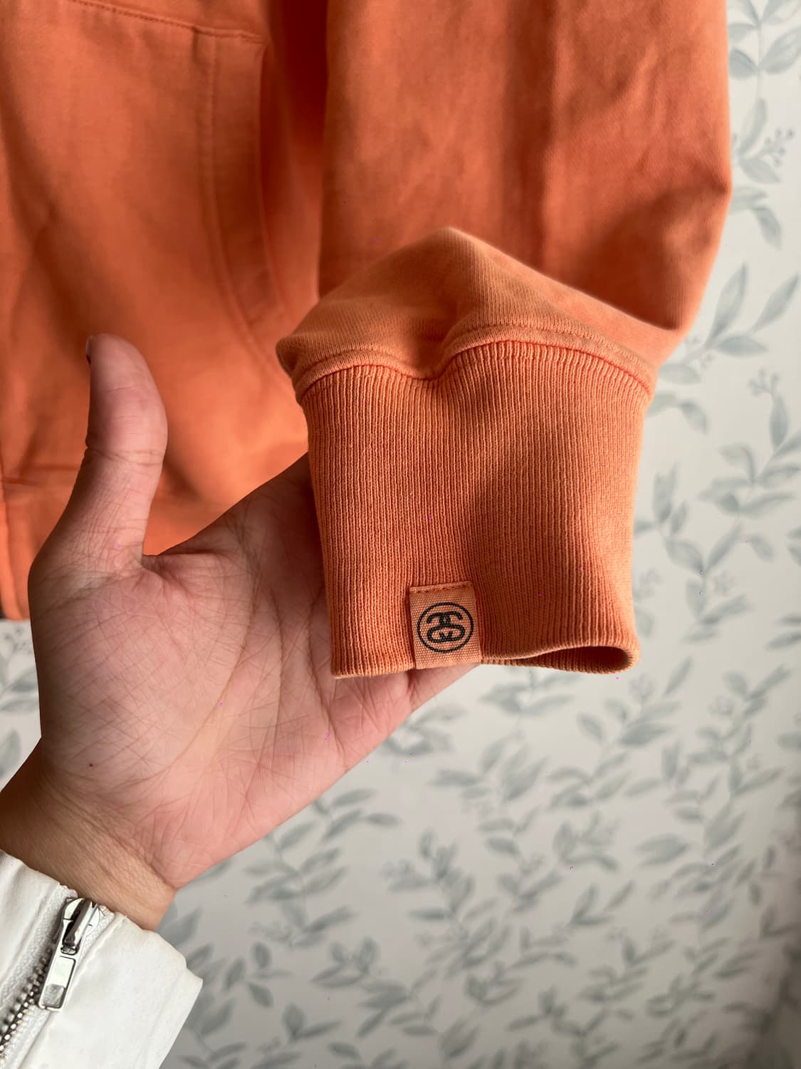 스투시 패치 워크 후드집업 오렌지 M 상품이미지3