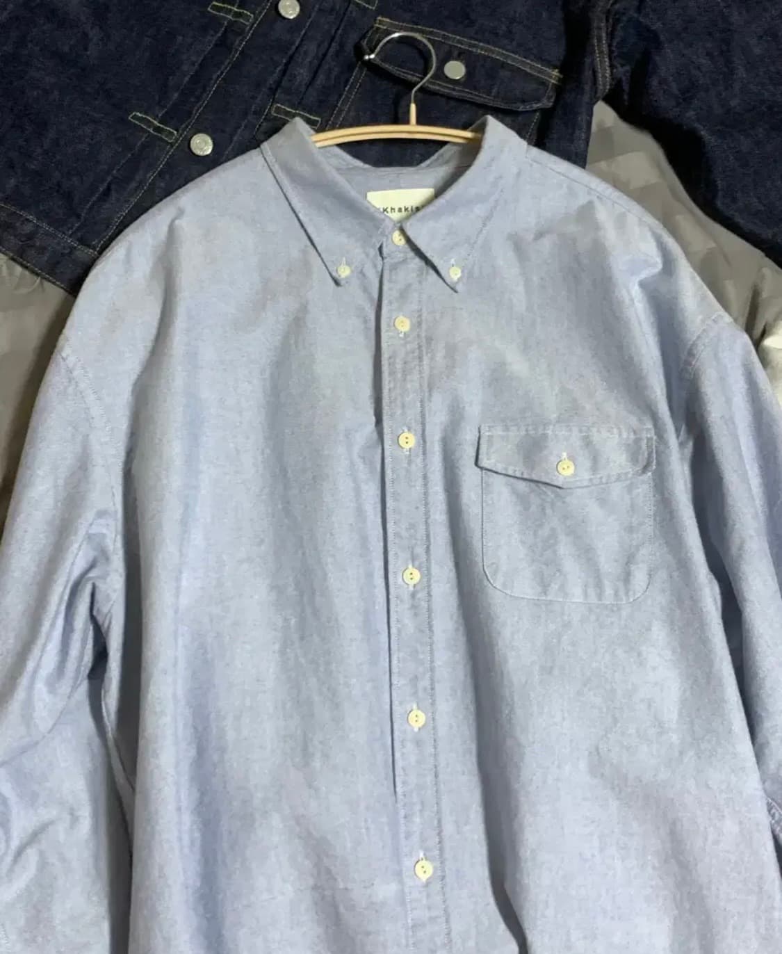 카키스 옥스퍼드 셔츠 상품이미지3