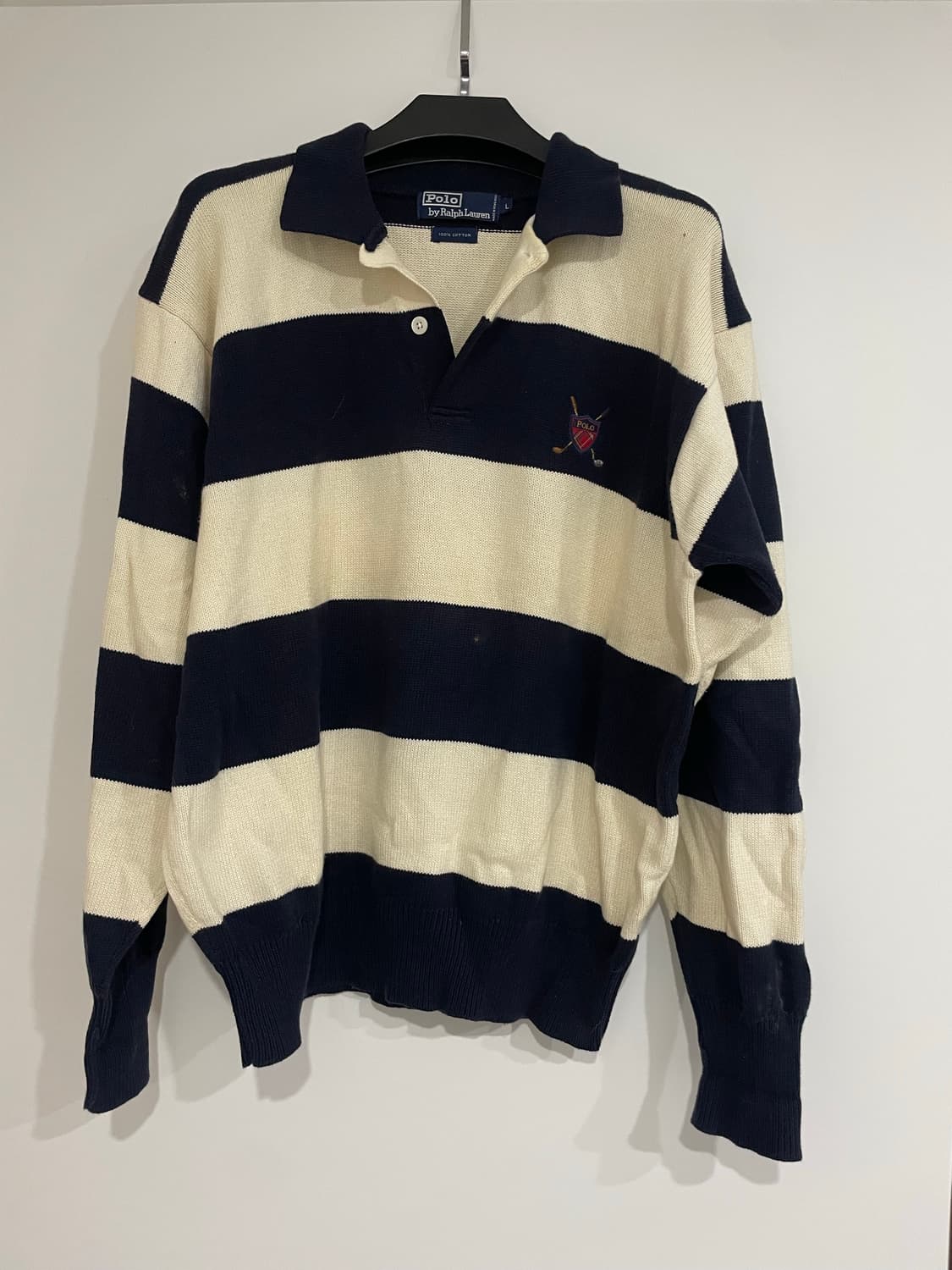 빈티지 폴로 랄프로렌 스트라이프 니트 L 상품이미지1