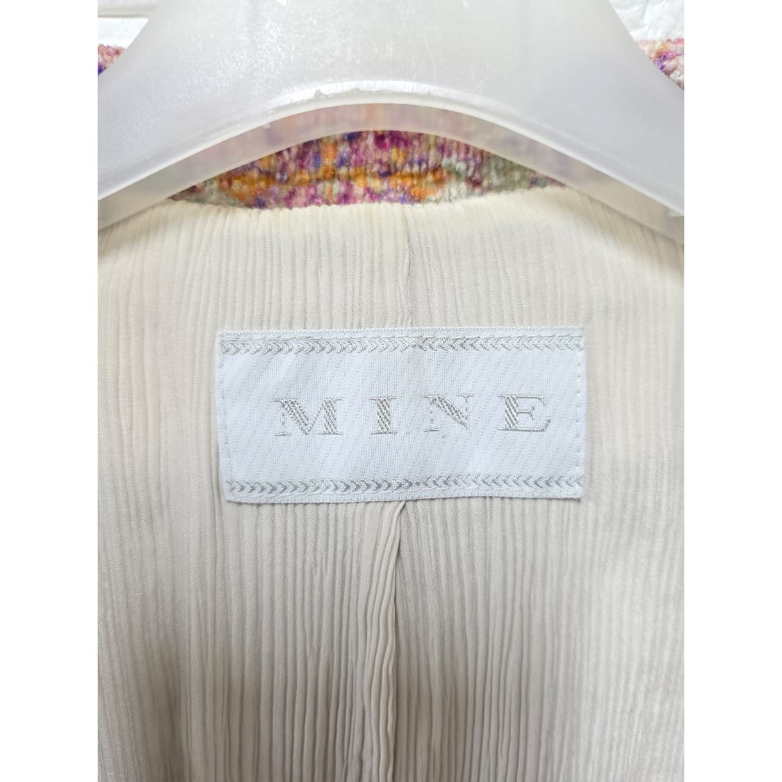 택포// S 한섬 마인 MINE 트위드 코트  상품이미지2