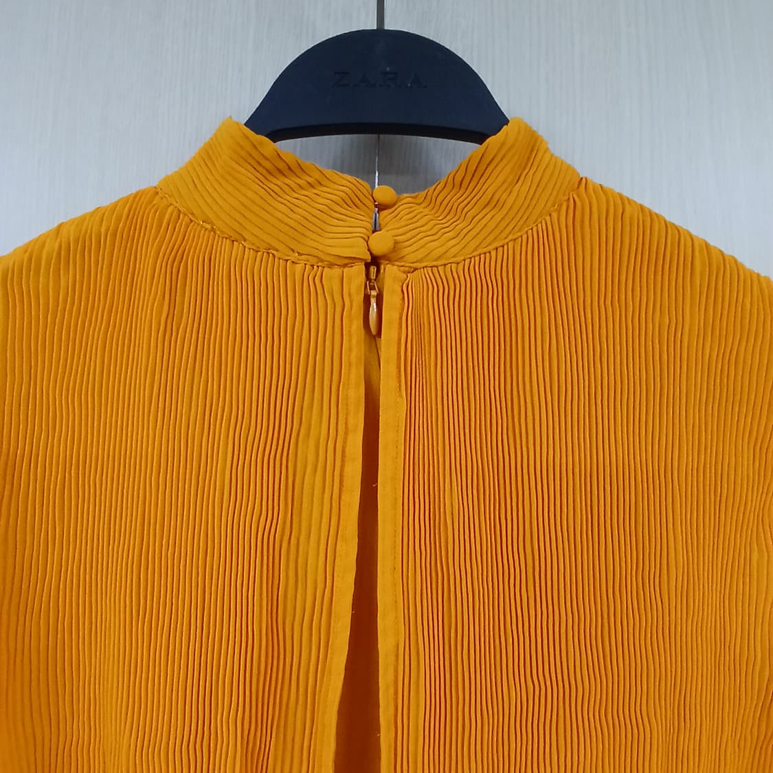 asos 주름 롱 원피스 오렌지 상품이미지5