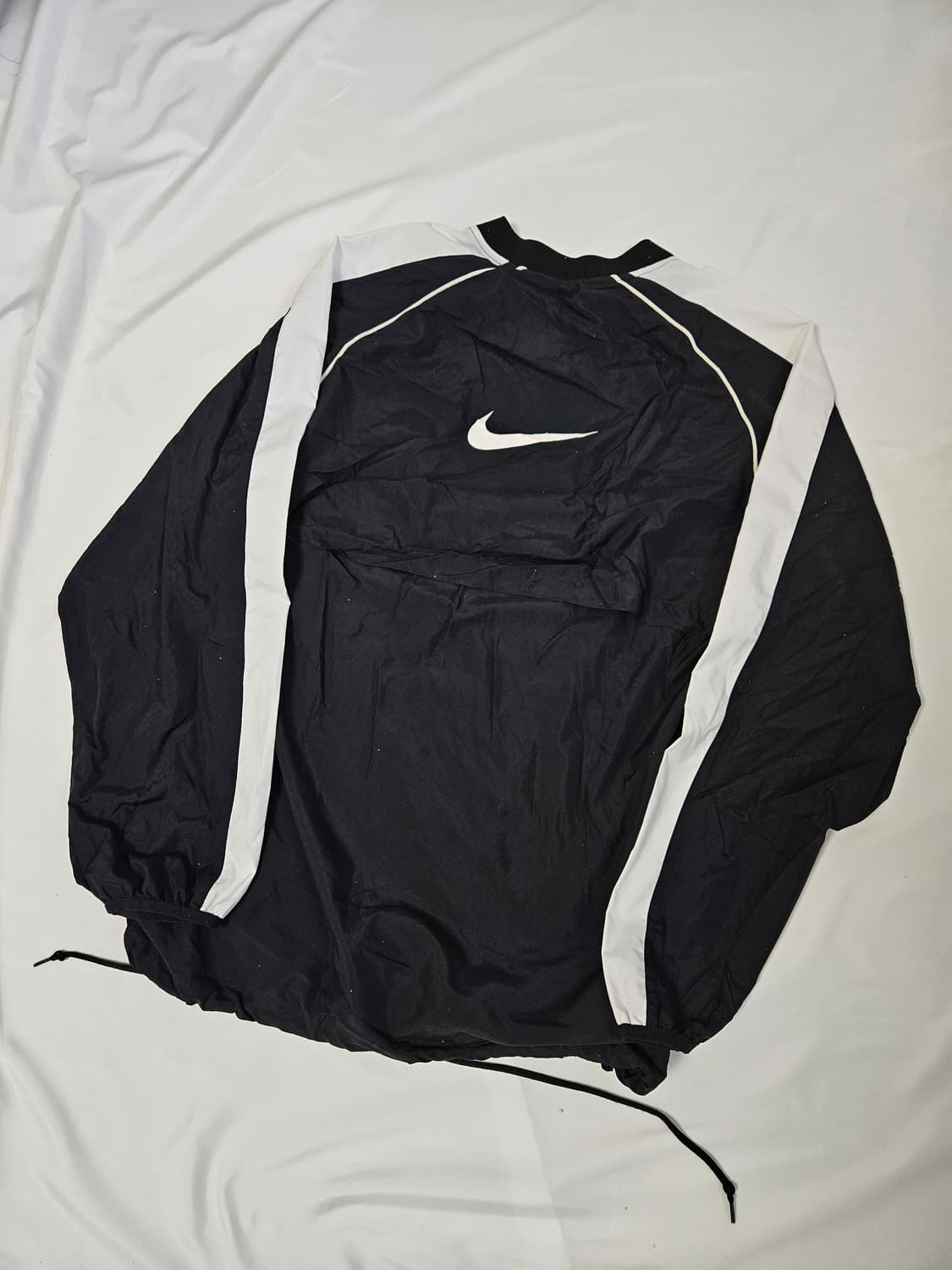 나이키 00s 올드스쿨 오레오 빅로고 웜업 아노락 스트링 빈티지 XL 상품이미지1