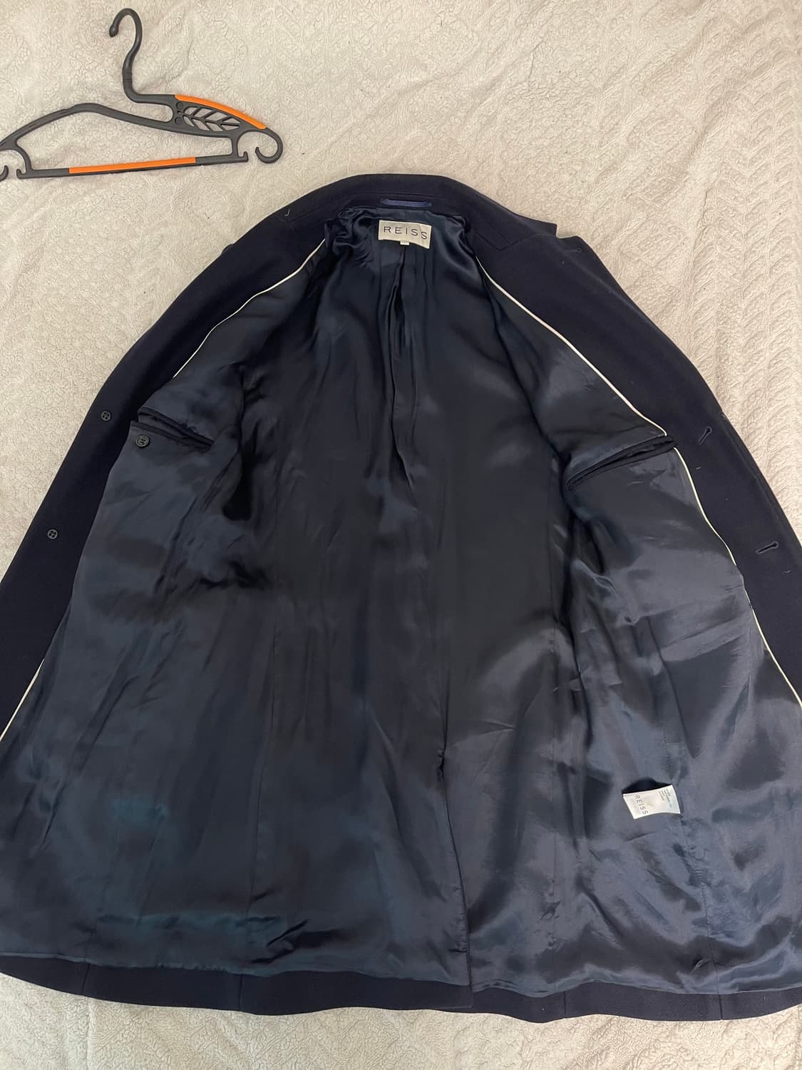 리스(REISS) 채플린(Chaplin) 싱글 울 코트 네이비L 상품이미지8