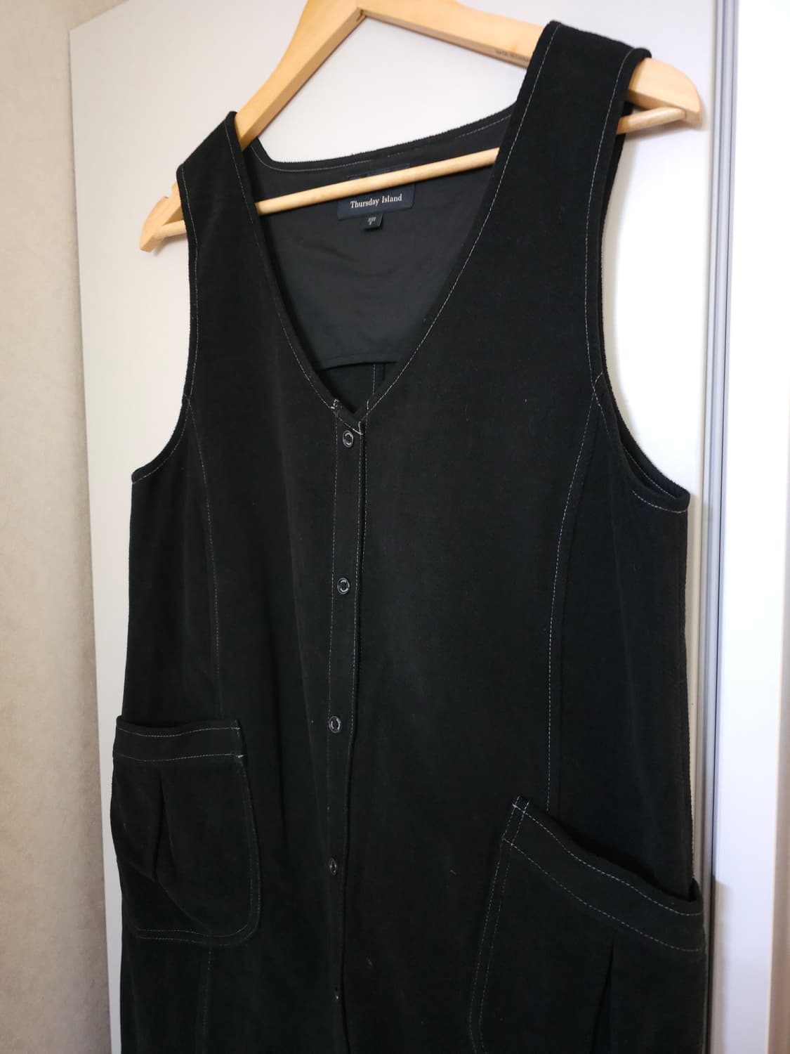 써스데이아일랜드 브이넥 뷔스티에 롱원피스 상품이미지3