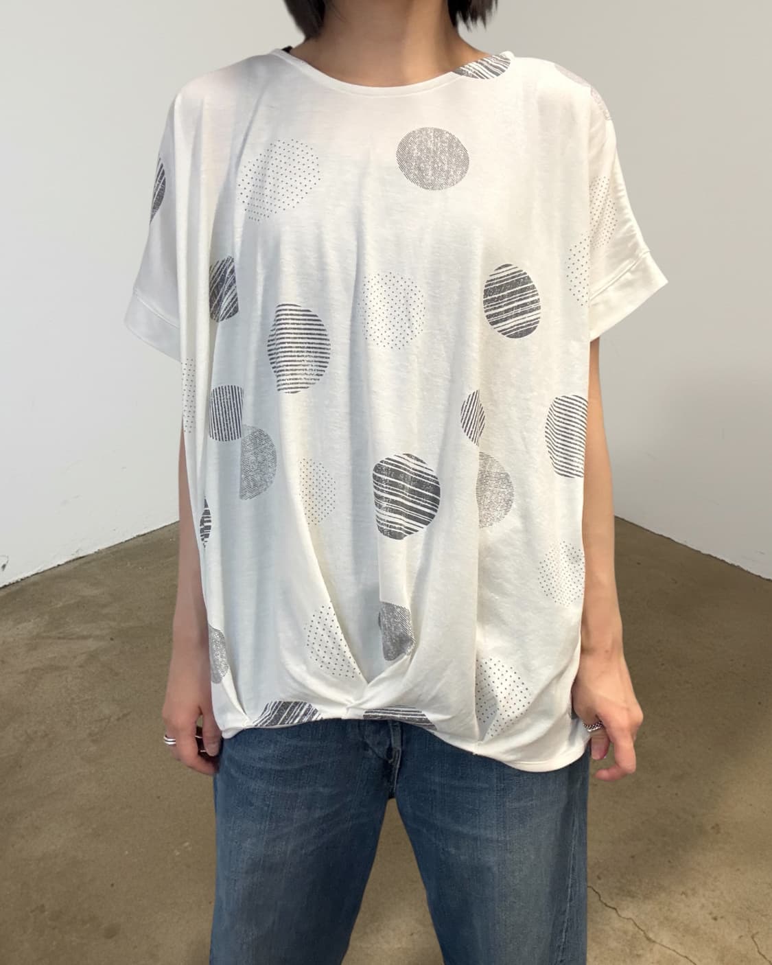 polla dot blouse 상품이미지1