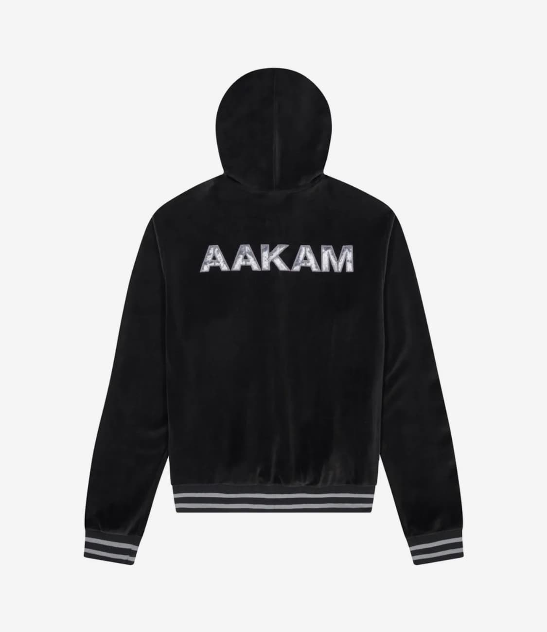 아캄 98 Patch Velour Zip-Up Hoodie (Black) 상품이미지2
