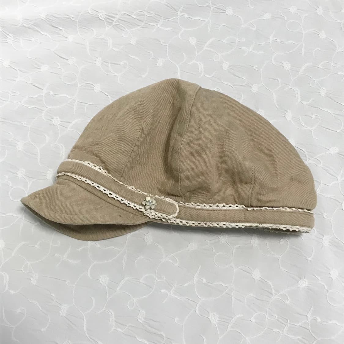 빈티지 니혼진 모리 큐빅 레이스 캡 모자 상품이미지1