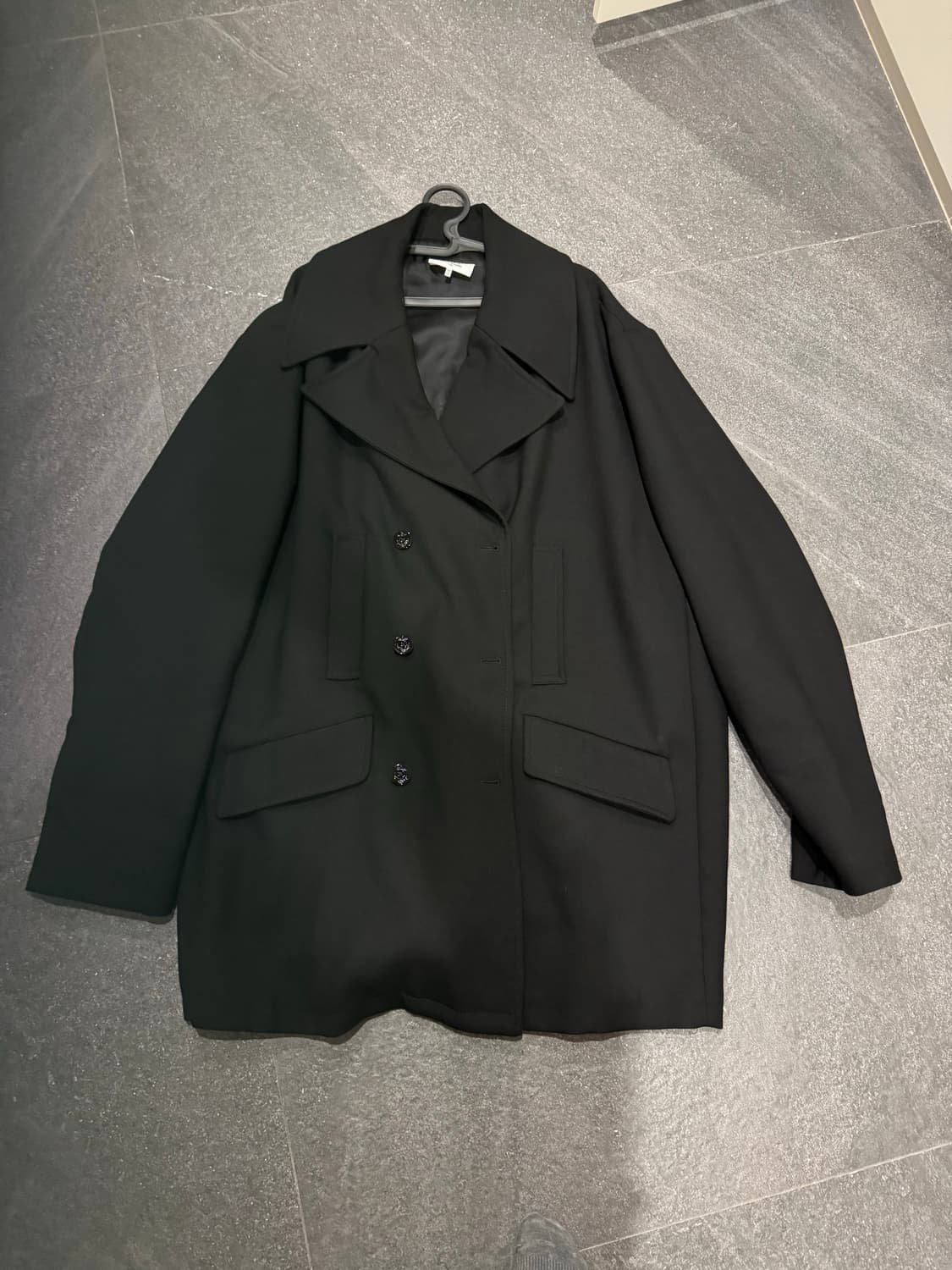 mm6 마르지엘라 블랙더블코트40 상품이미지1