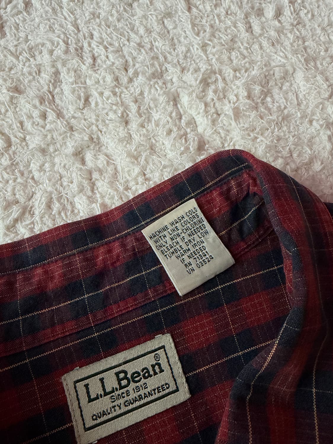 LL BEAN 엘엘빈 체크셔츠 상품이미지5