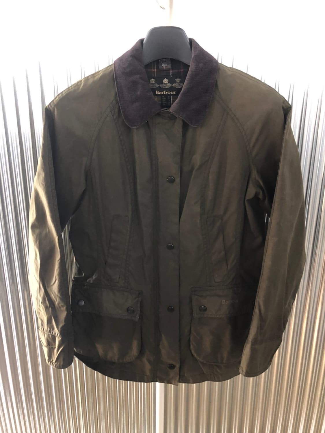 바버 여성 왁스 자켓 UK10 상품이미지2