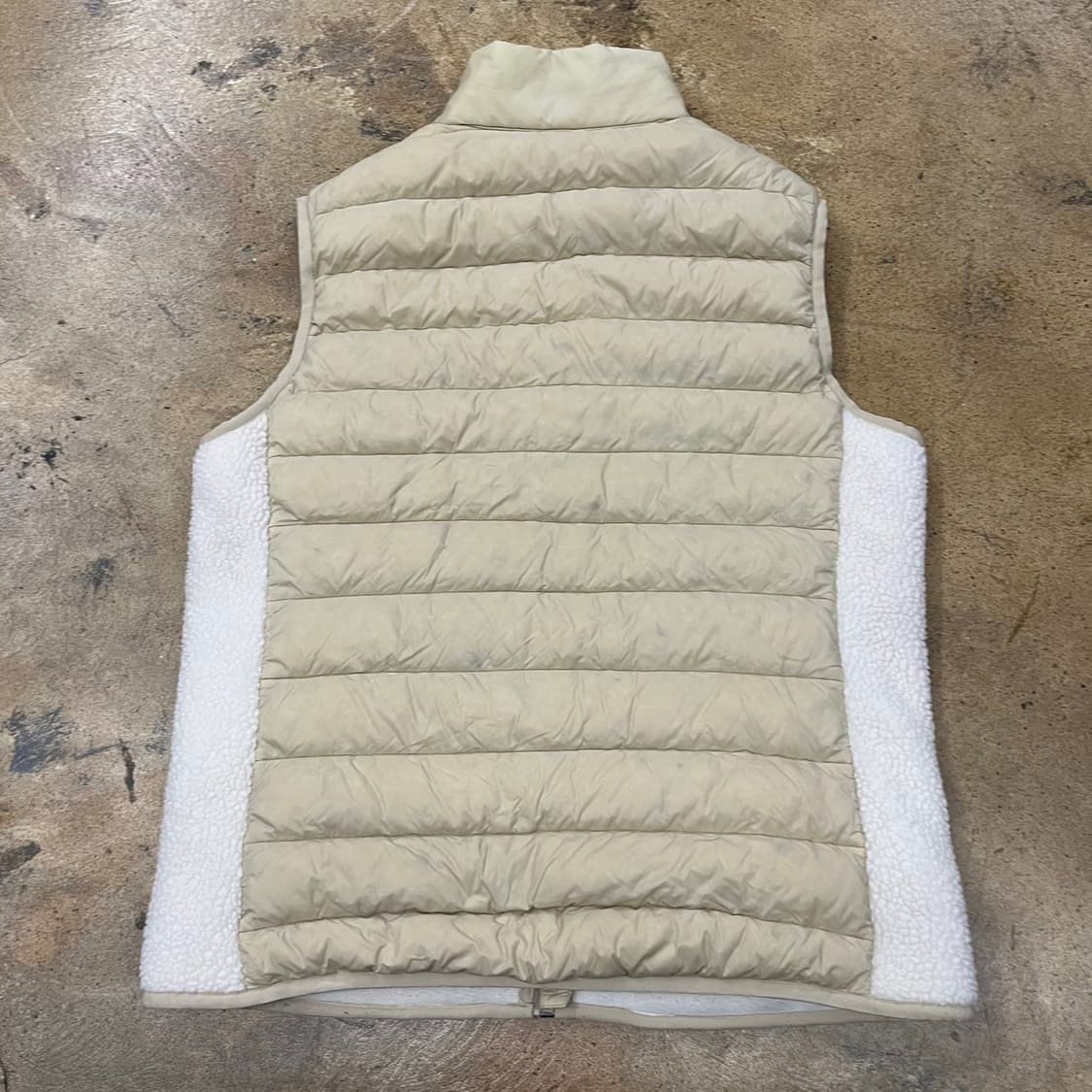 [정품/L] 내셔널지오그래픽 양털 패딩 조끼 아이보리 베이지 b16 상품이미지3