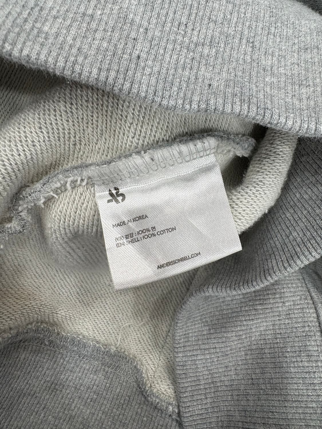 앤더슨벨 후드티 그레이S 상품이미지6