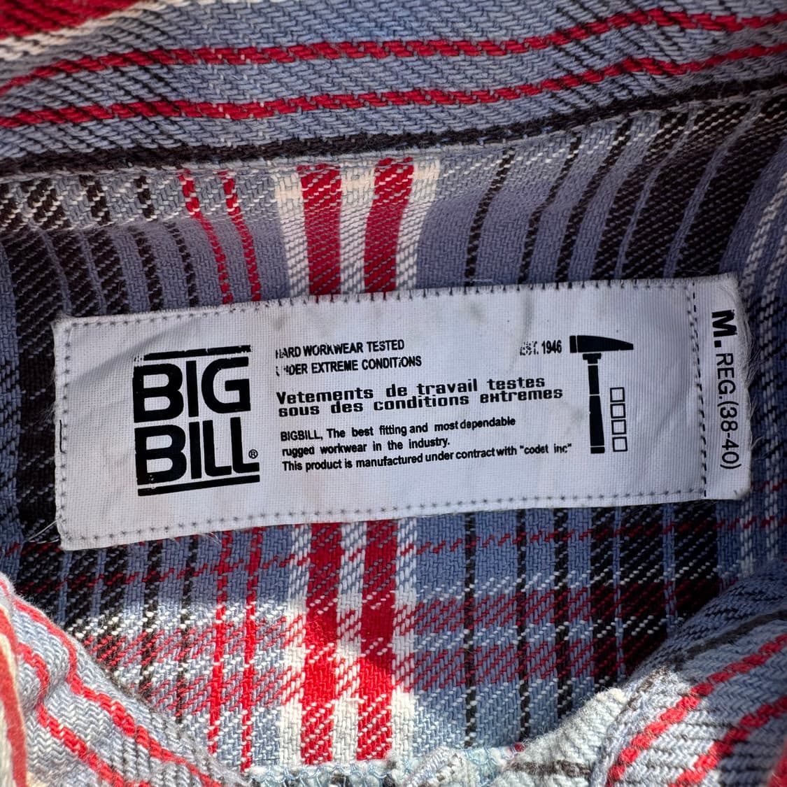 [M] Big Bill 체크 트러커 셔츠 자켓 상품이미지6