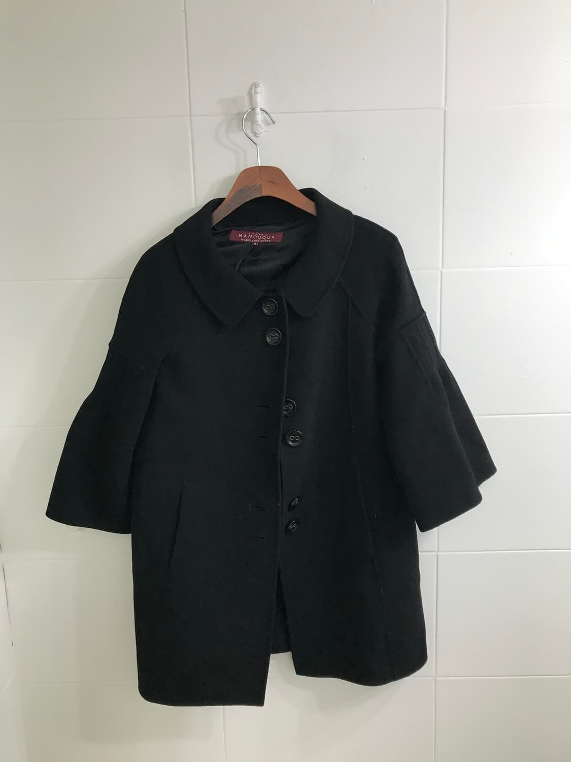 무채색 도트 니혼진 코트 코디세트 상품이미지5