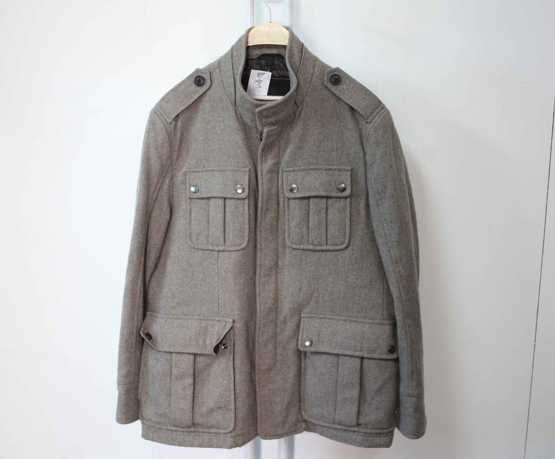 W-3976/휴고보스 정품 남성용 야상 하프 점퍼 50 상품이미지1