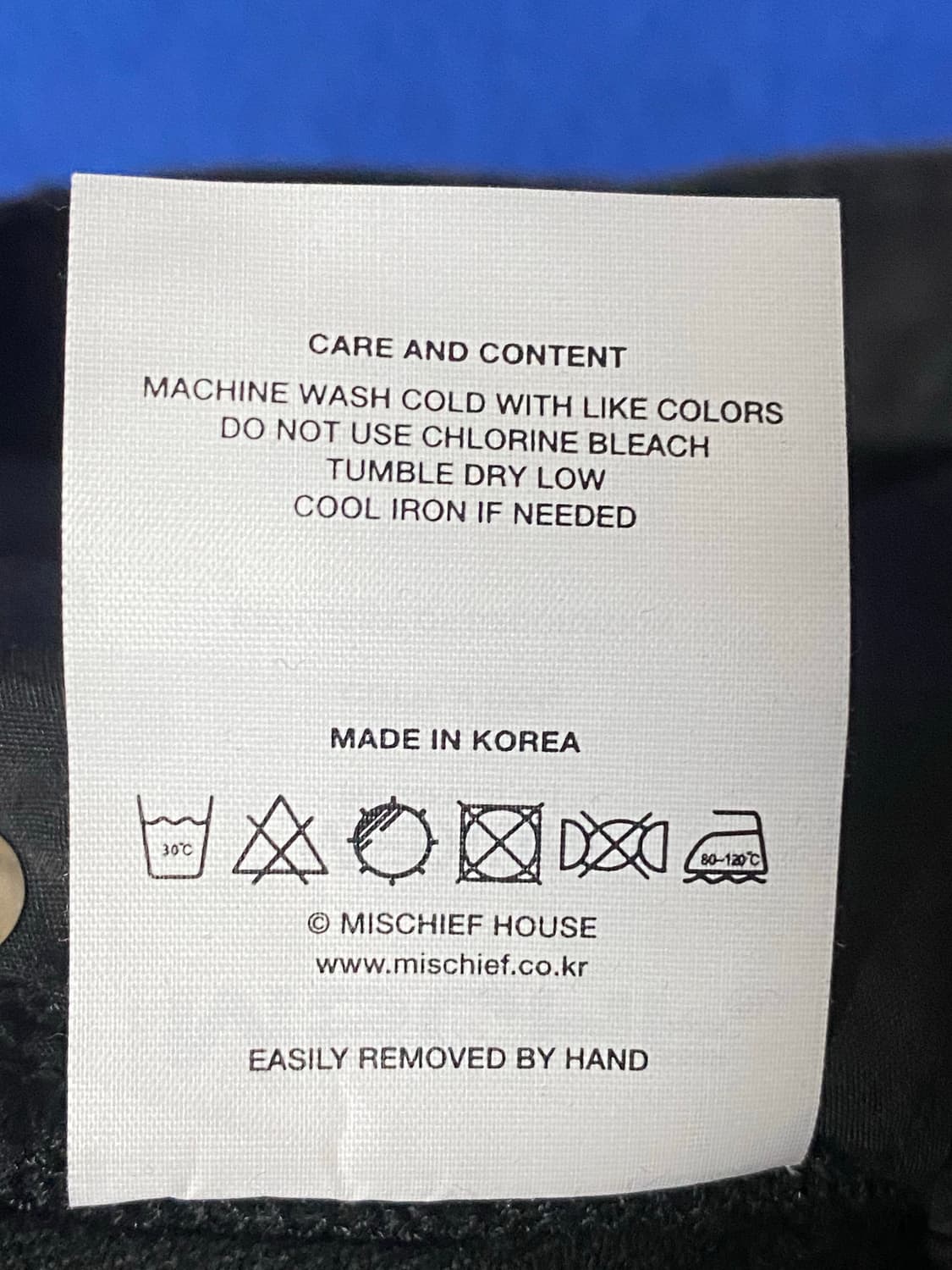 MSCHF 미스치프 롬버스 슬로치 워시드 진 블랙 M 상품이미지7