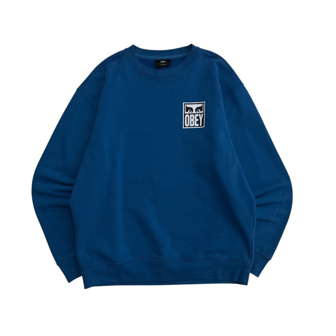 오베이 미니로고 딥블루 맨투맨 M 상품이미지4