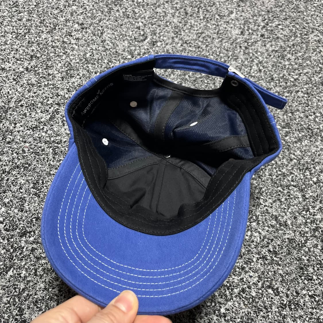 AWESOME NEEDS 어썸니즈 파란색 볼캡 상품이미지3