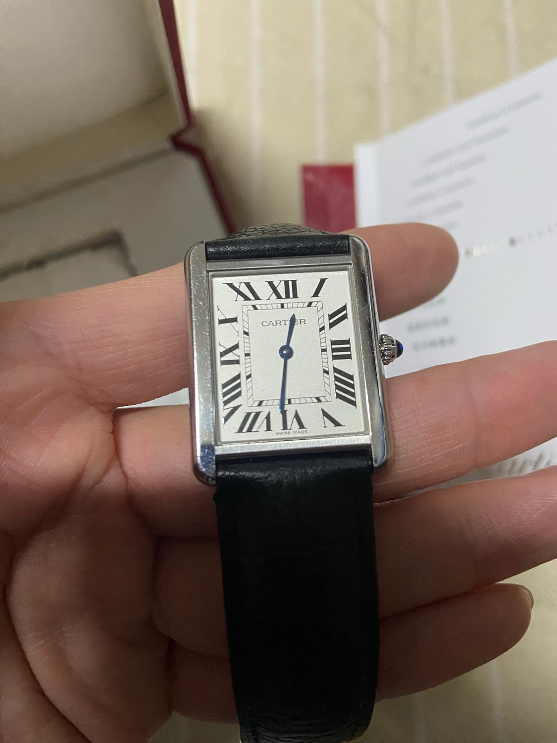 까르띠에 탱크 솔로 라지 2017 풀구성 상품이미지2