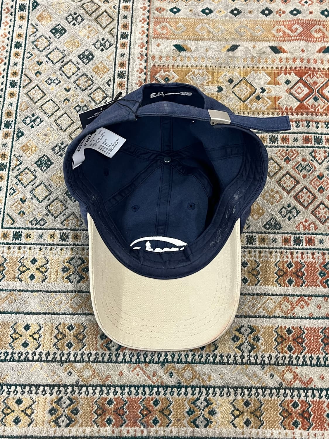 이미스 배색 볼캡 네이비 #csz3995 상품이미지7