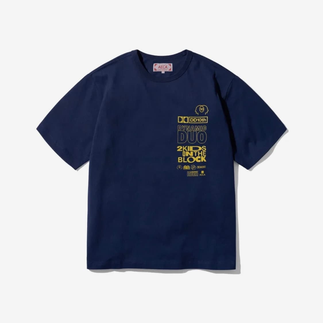 (M)에이카 화이트 다이나믹 듀오 20주년 기념 반팔 티셔츠 네이비 굿즈 상품이미지2