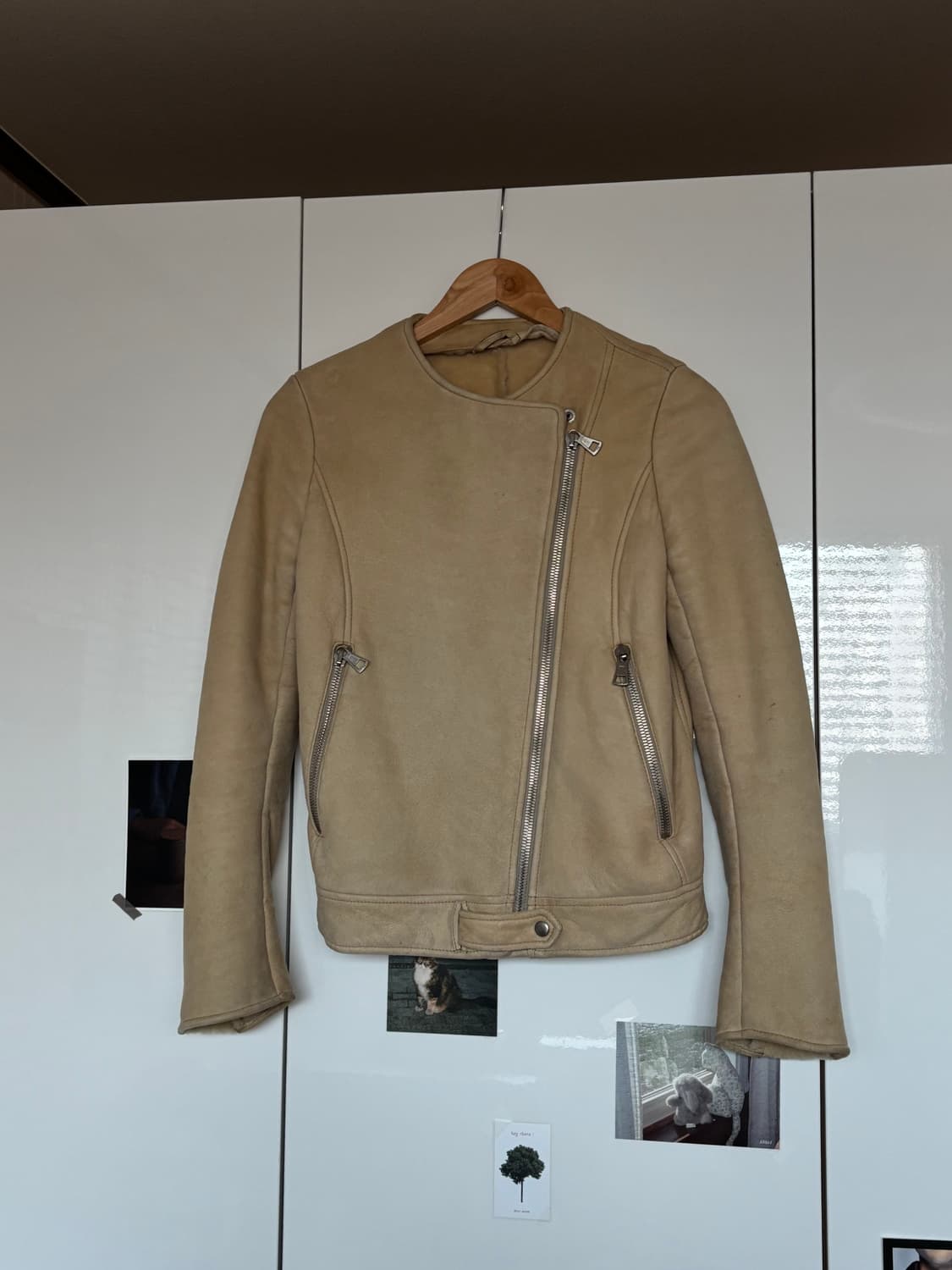 마틴 마르지엘라 램스킨 스웨이드 라이더 자켓 (털 안감) 상품이미지1