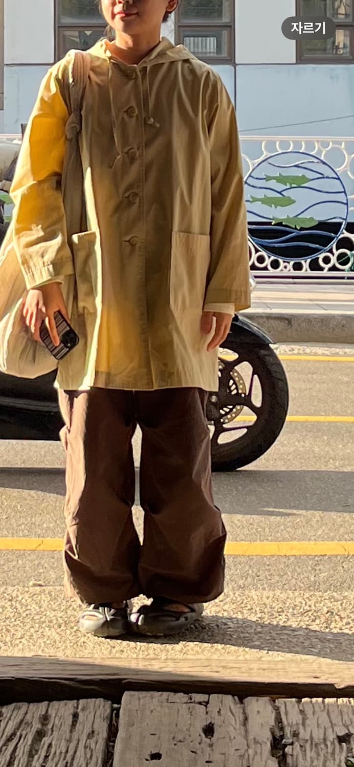 빈티지 베이지 후드 코드 상품이미지3