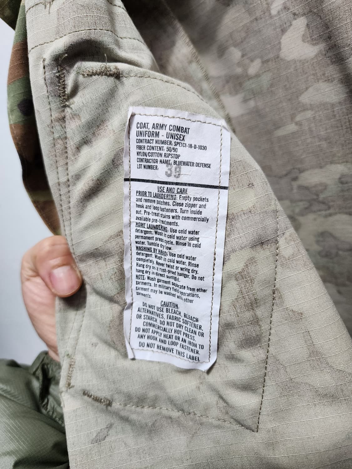 미군 캠프캡 ocp 군복 상의 상품이미지9