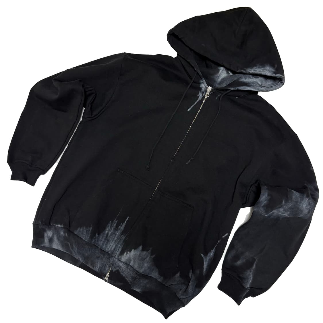 유나이티드 애슬레 15.0oz 매그넘 웨이트 블리치 커스텀 후드집업 상품이미지1