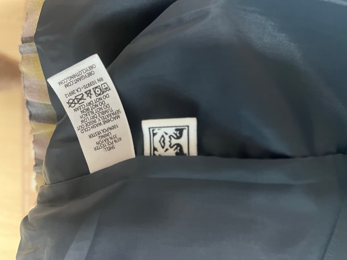 Obey checkered jacket 상품이미지2