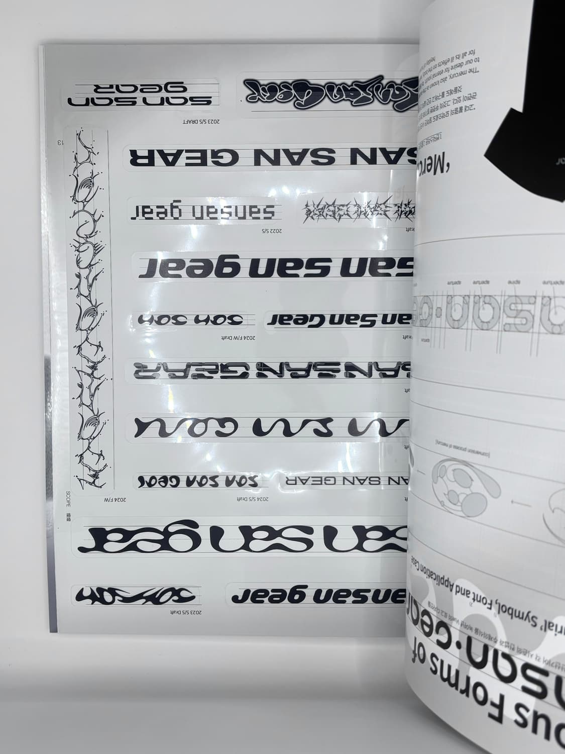 산산기어 2024 팝업 매거진 포토북 잡지 로고 스티커 상품이미지2