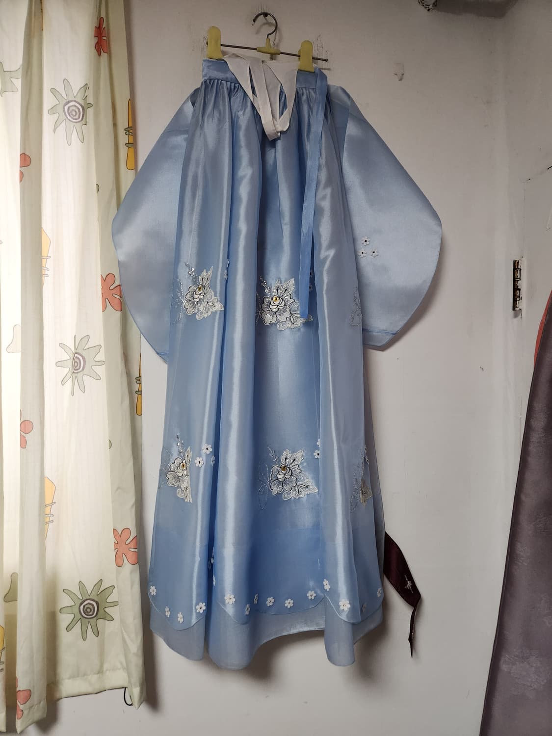 빈티지 하늘색  한복 한벌 66 상품이미지2