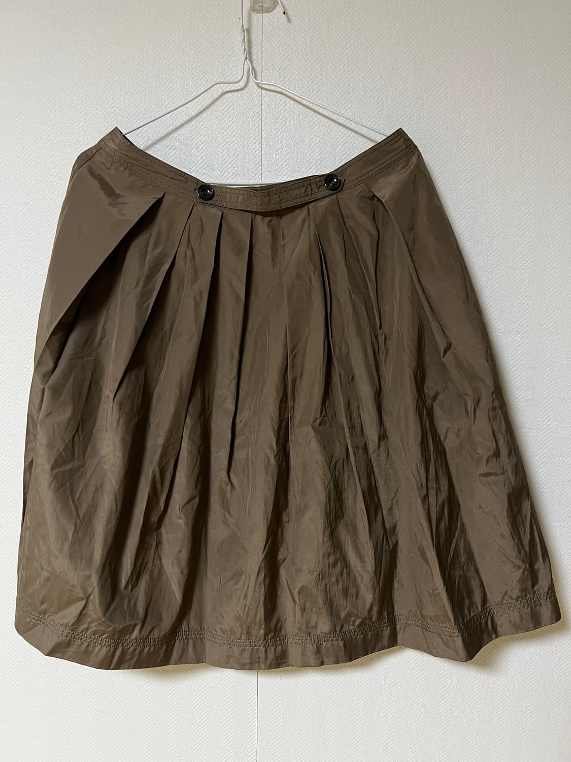 버버리 플리츠 스커트 브라운 상품이미지1