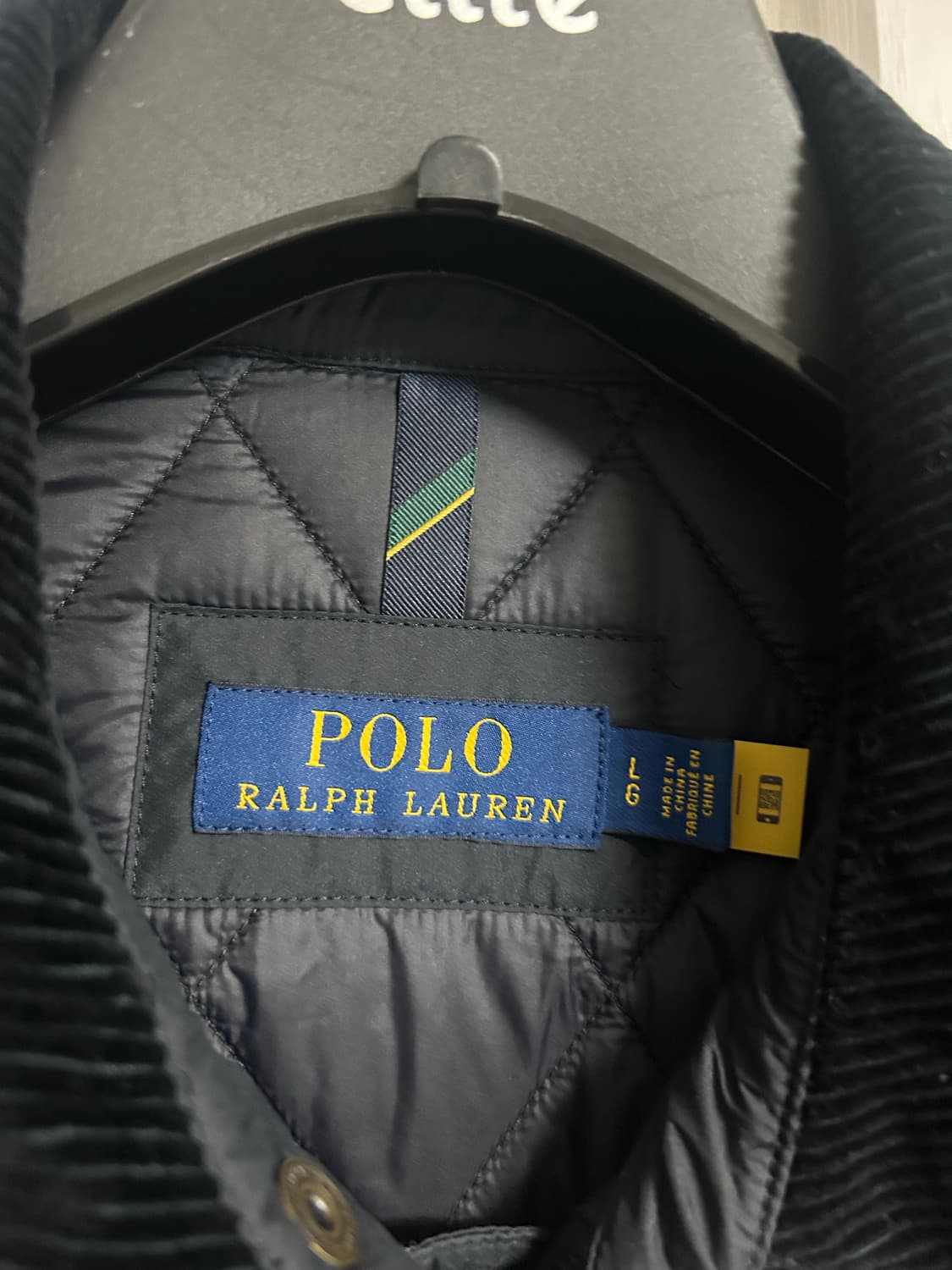 폴로 퀼트자켓 퀼팅자켓 퀄팅자켓 블랙 L 상품이미지4