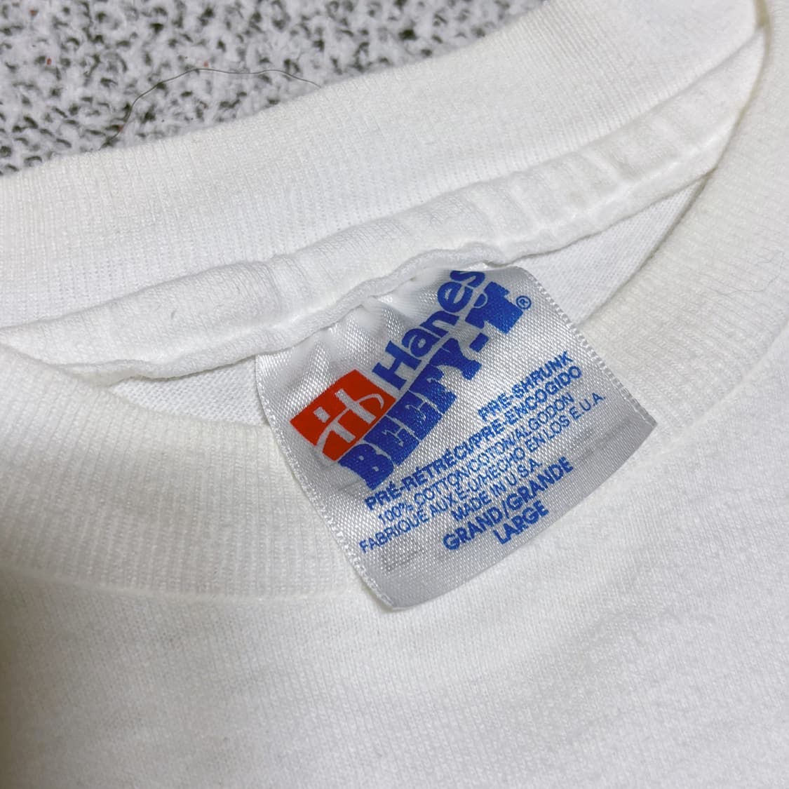 90s 빈티지 헤인즈 beefy-t 아쿠아리움 프린팅 티셔츠 상품이미지3