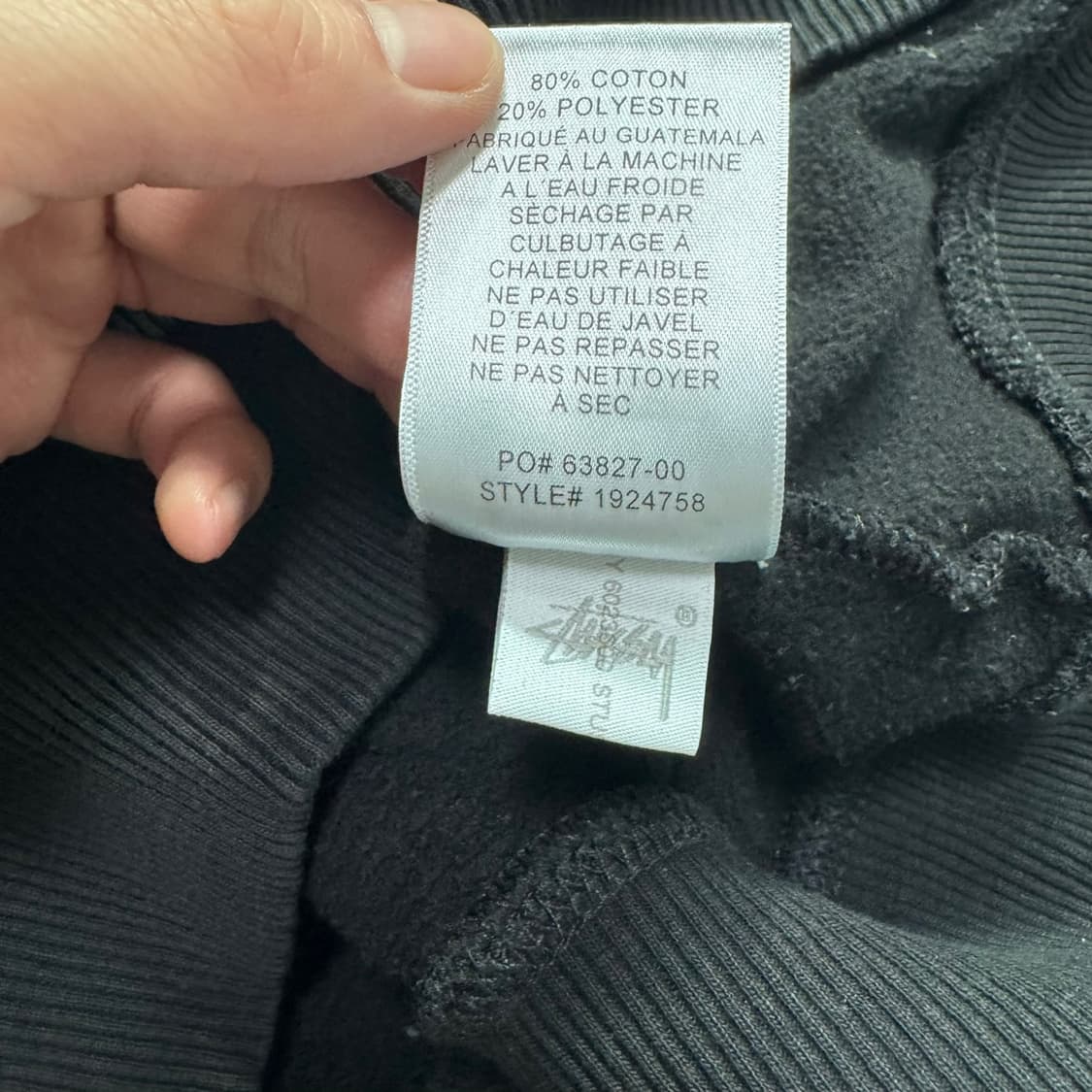 정품 스투시 8볼 블랙 후드티 상품이미지6