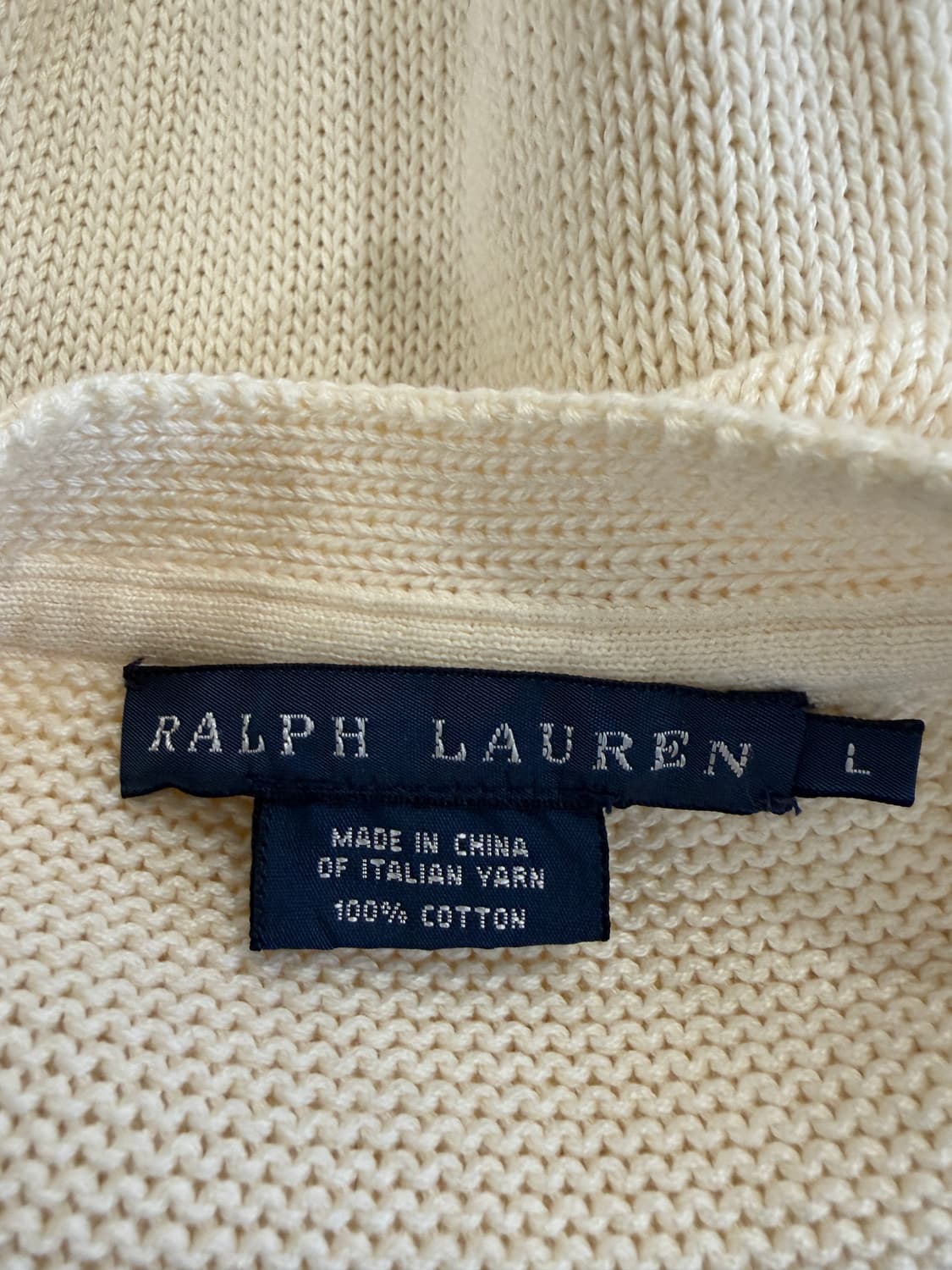 폴로 랄프로렌 아이보리 니트 가디건 상품이미지5