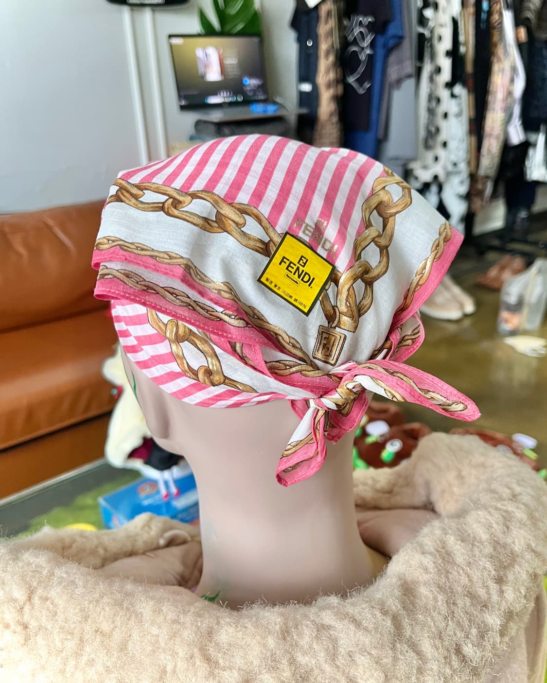 1980-90s Old FENDI Archive Bandana Scarf 상품이미지5