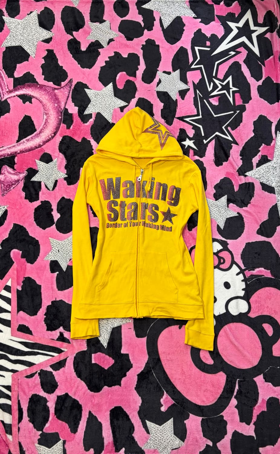 Lolita yello Glitter hoodie zip up 상품이미지1