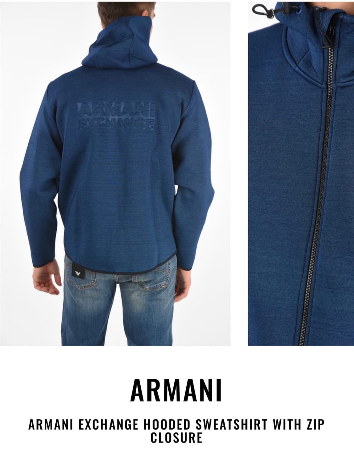 Armani 알마니 네오프렌 후드 집업 상품이미지5