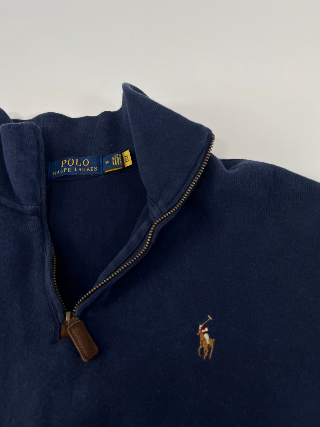 [m] 폴로 랄프로렌 반집업 코튼 네이비 상품이미지3