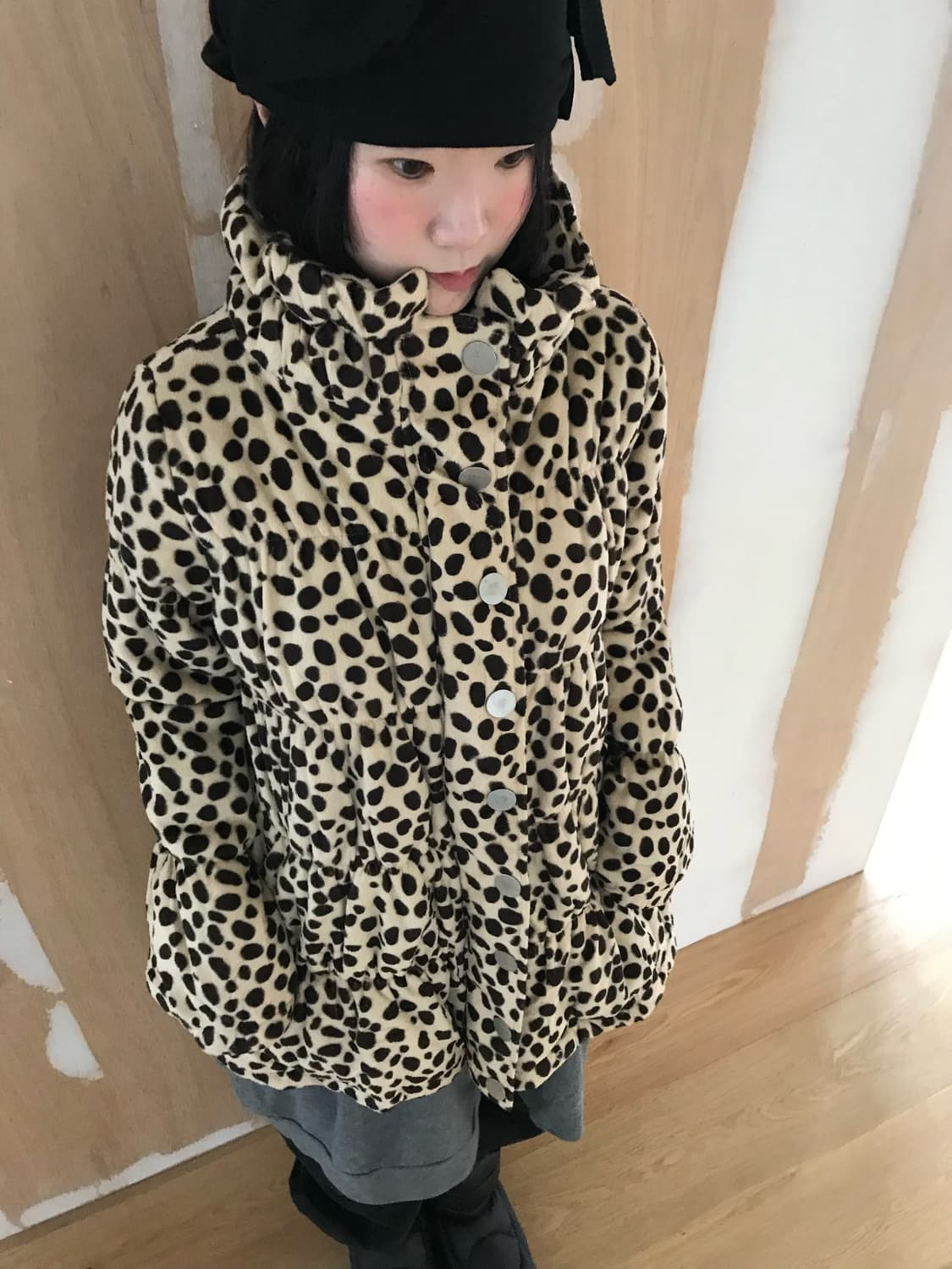 vintage leopard pattern jumper 상품이미지1