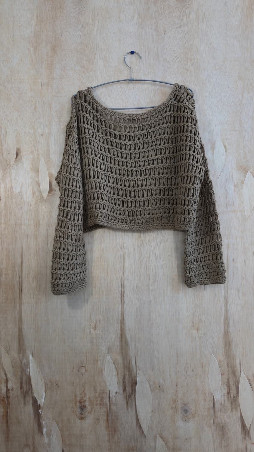 Mystic 브라운 아크릴 니트 탑  상품이미지2