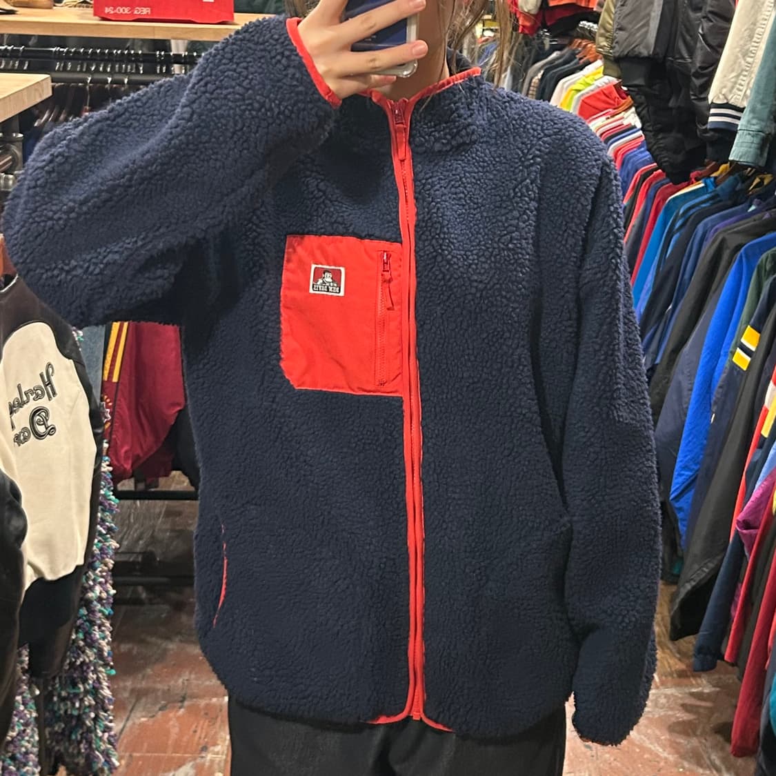 [HI] 벤데이비스 후리스 자켓 네이비 상품이미지2