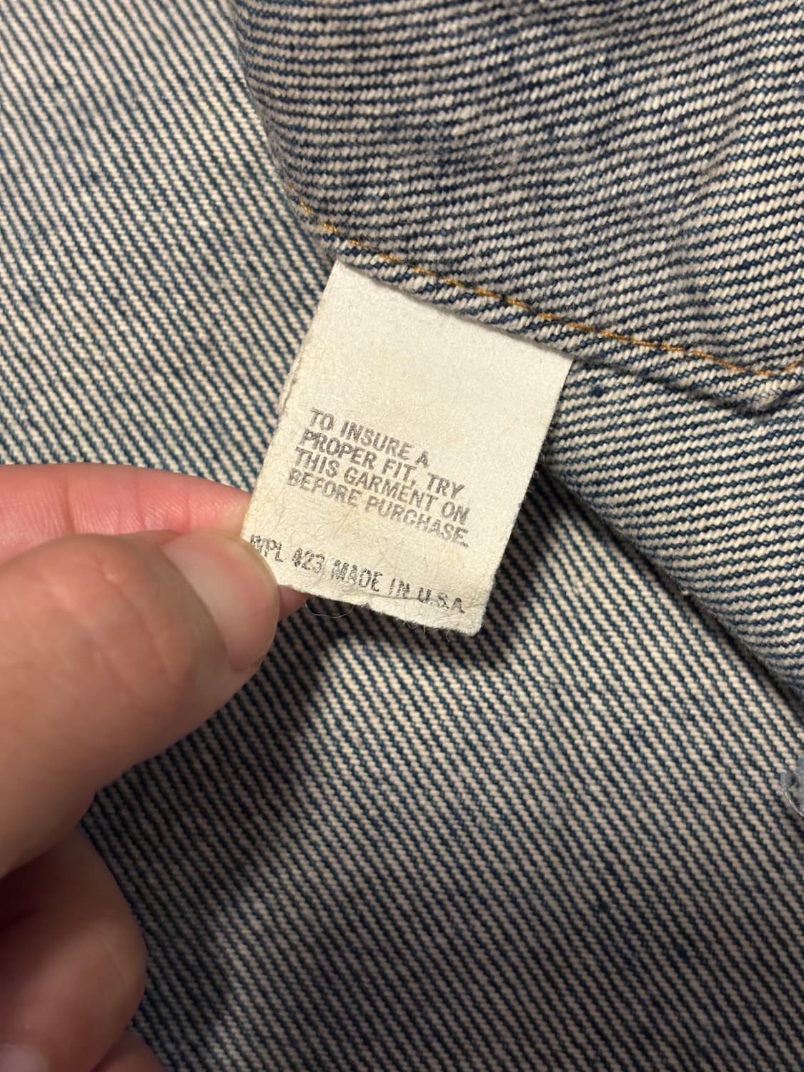 80s Levis 리바이스 70506 데님 자켓 38 (95-100) 상품이미지10