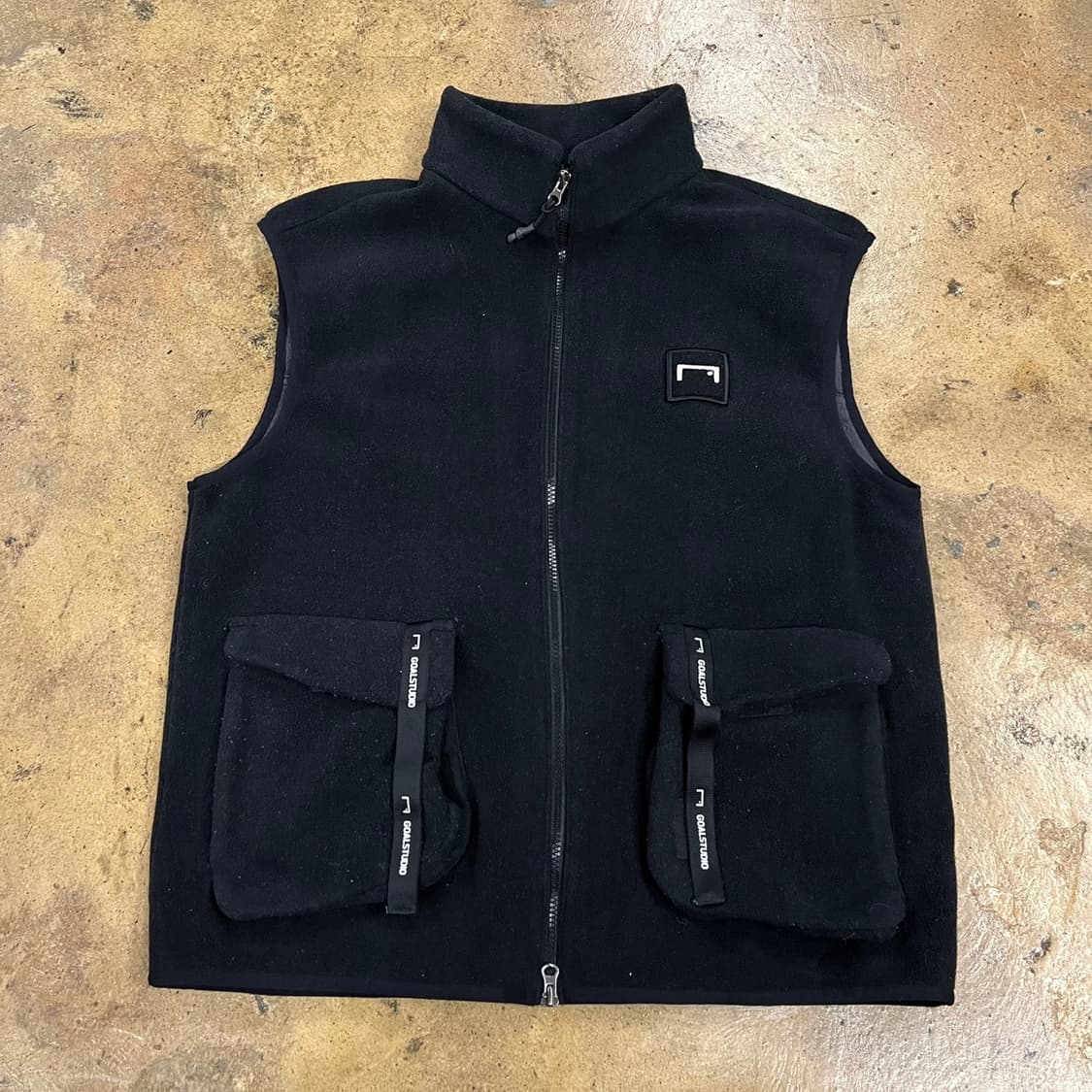 [정품/M] 골스튜디오 블랙 플리스 조끼 b10 상품이미지2