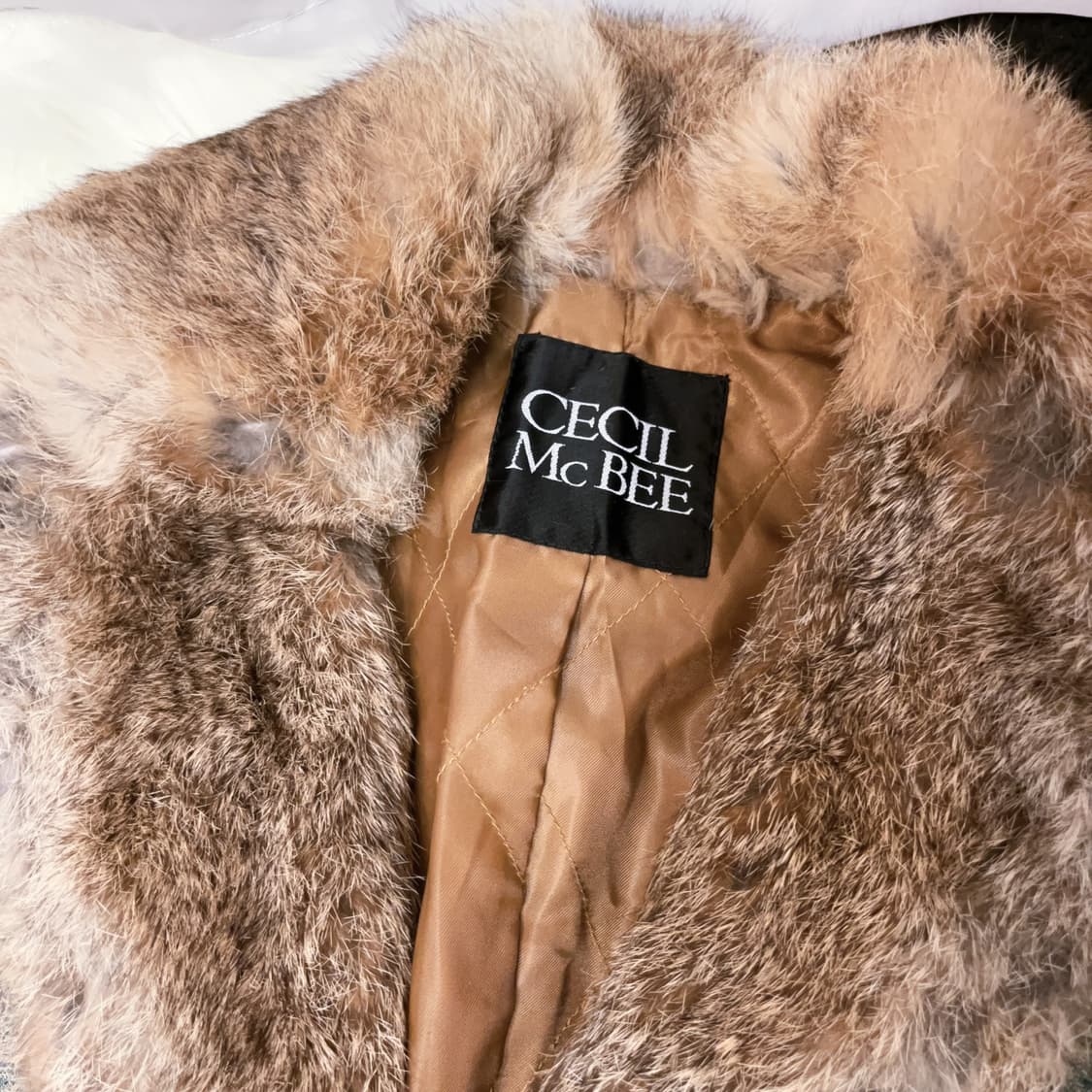 Cecil mcbee y2k Rabbit-fur Denim Jacket 상품이미지5