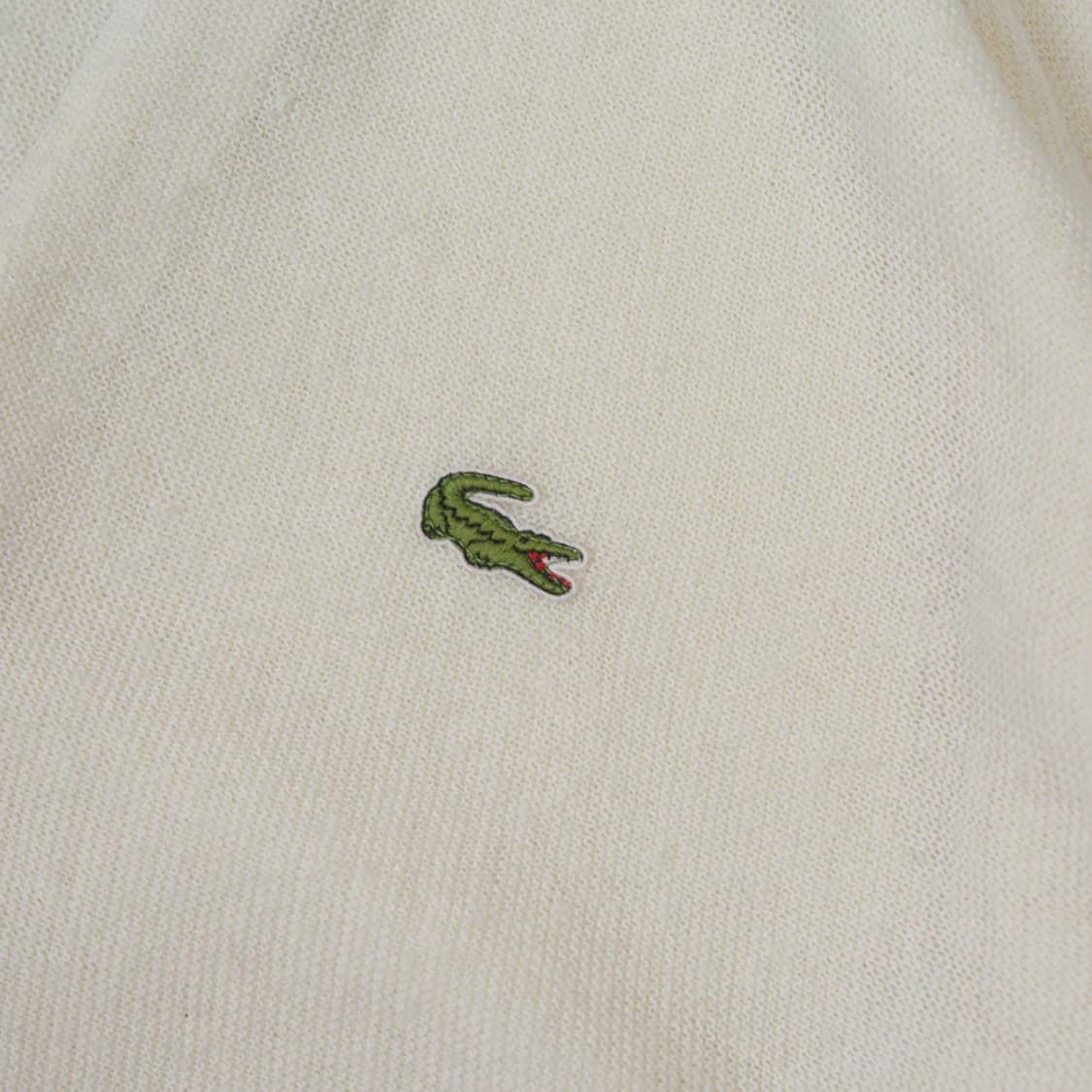70s IZOD 라코스테 아크릴 가디건 화이트 상품이미지2