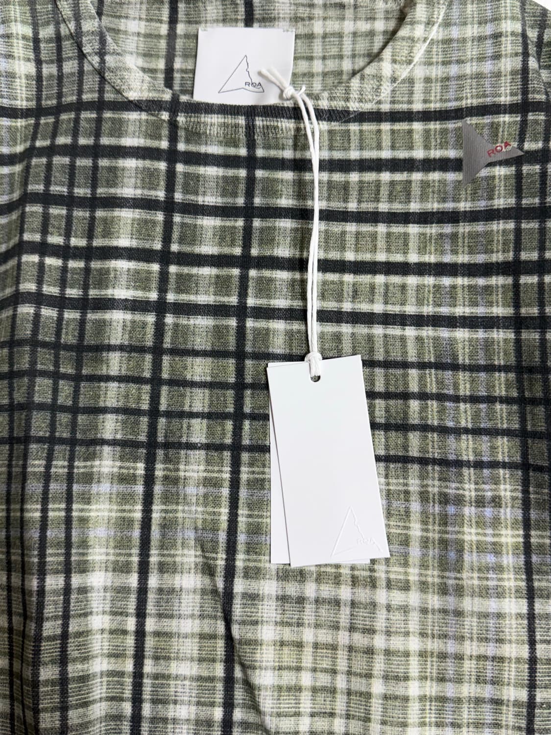 Roa 로아 체크 반팔 베이비 티셔츠 26ss 상품이미지3